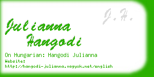 julianna hangodi business card